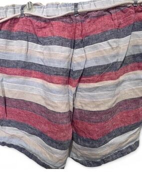J.Jill Love Linen Striped Drawstring Shorts